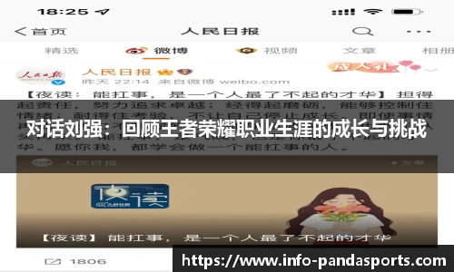 对话刘强：回顾王者荣耀职业生涯的成长与挑战